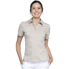 Tuckable Snap Front Polo Shirt
